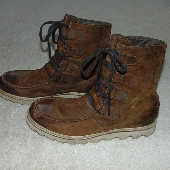 Men\'s Sorel Mad Leather Boots Moc Toe main image 4